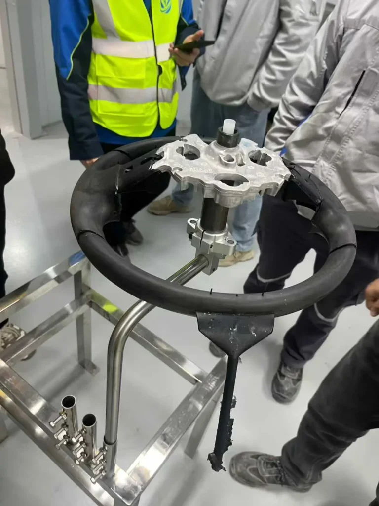 PU Steering Wheel Foaming Line Upgrade Case Zhejiang, China-2