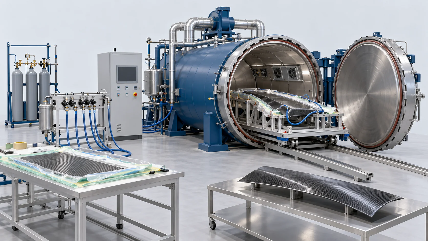 Aerospace Composite Autoclave Solution Banner background