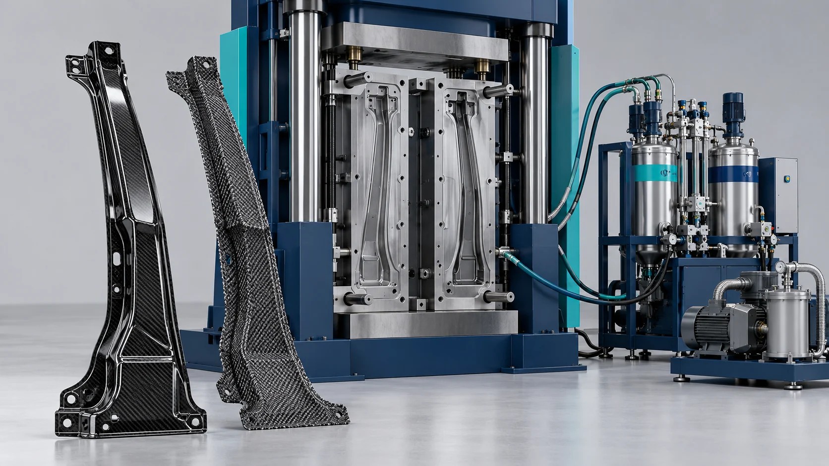 Automotive Carbon Fiber B-Pillar HP-RTM Line Project in China