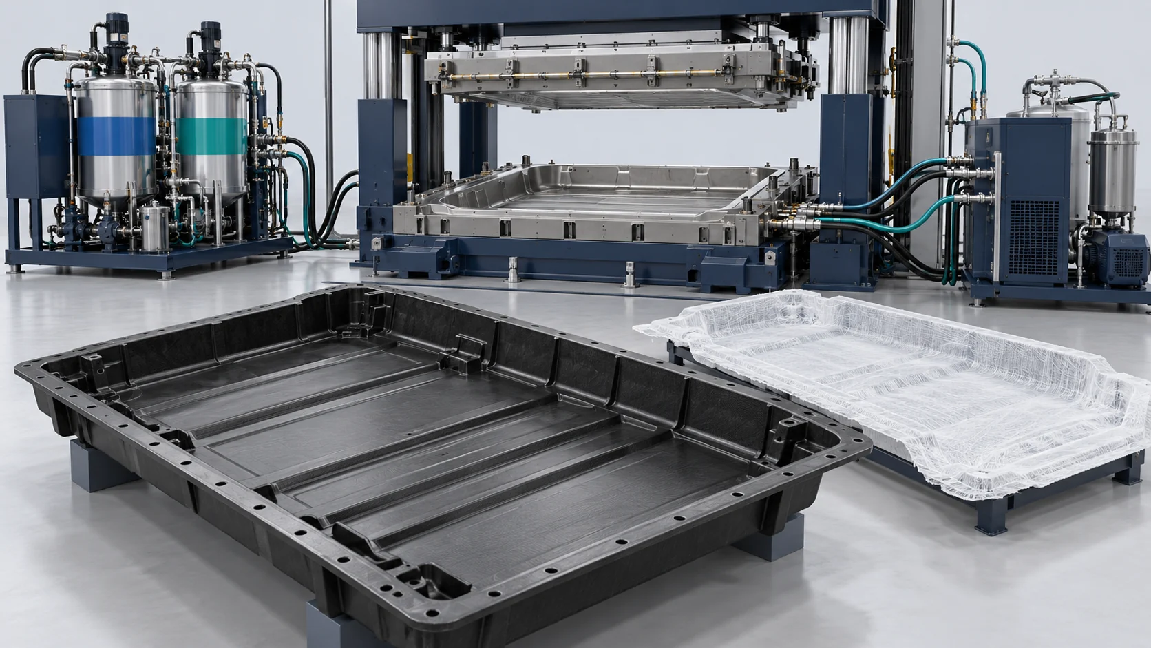 Automotive EV Battery Enclosure HP-RTM System Project in China
