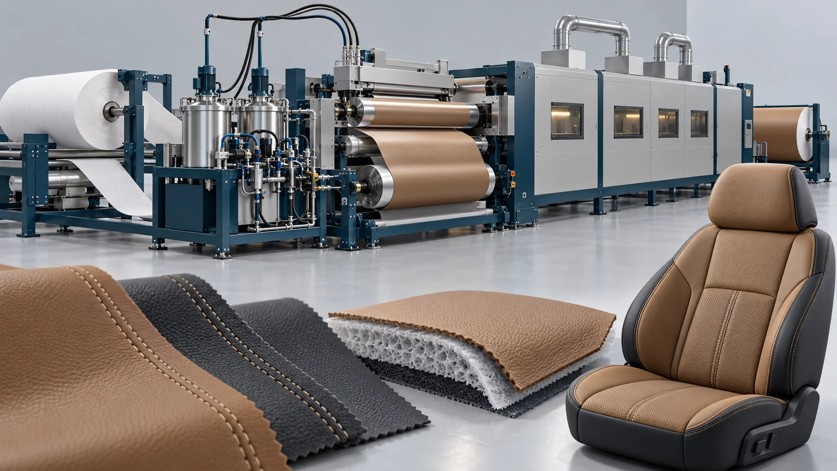 Automotive Leather Solvent-Free Retrofit Project in China