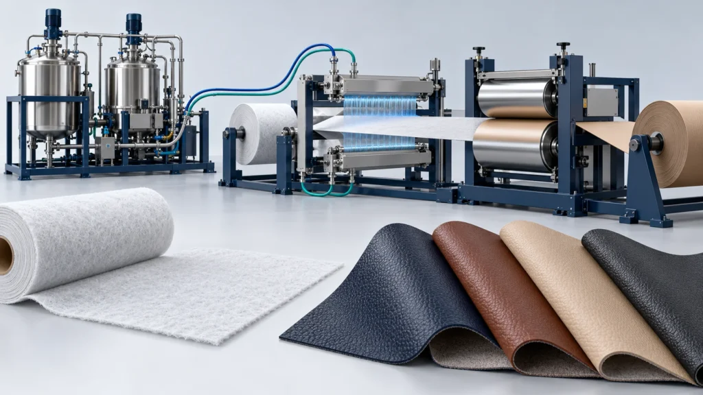 Concept illustration of Automotive Microfiber Suede Line