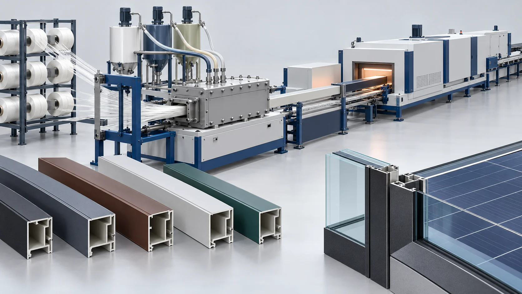 BIPV Composite Solar Frame Line Project in China