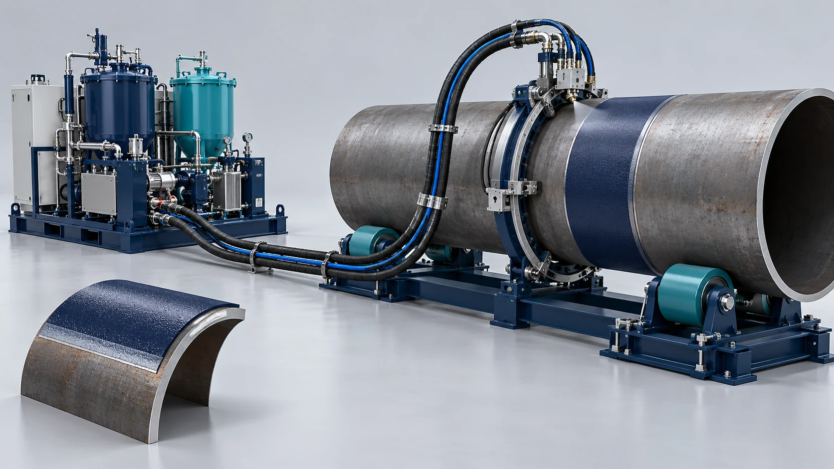 Buried Pipeline Polyurea Coating Solution Banner background