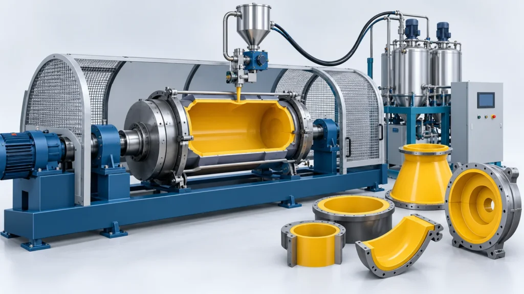 Centrifugal PU Casting Machine | Pump and Cyclone Liners