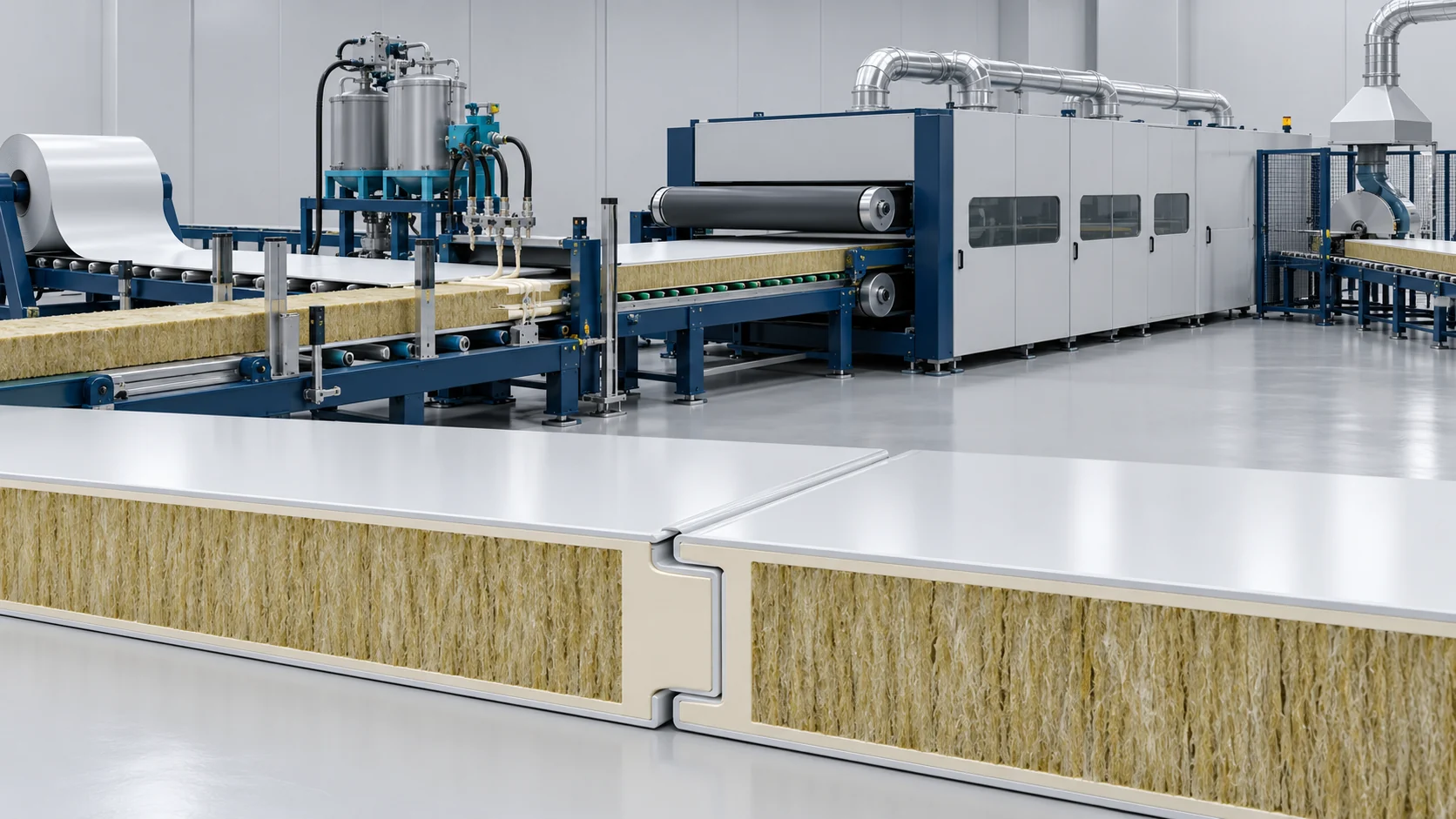 Cleanroom Sandwich Panel Production Solution Banner background