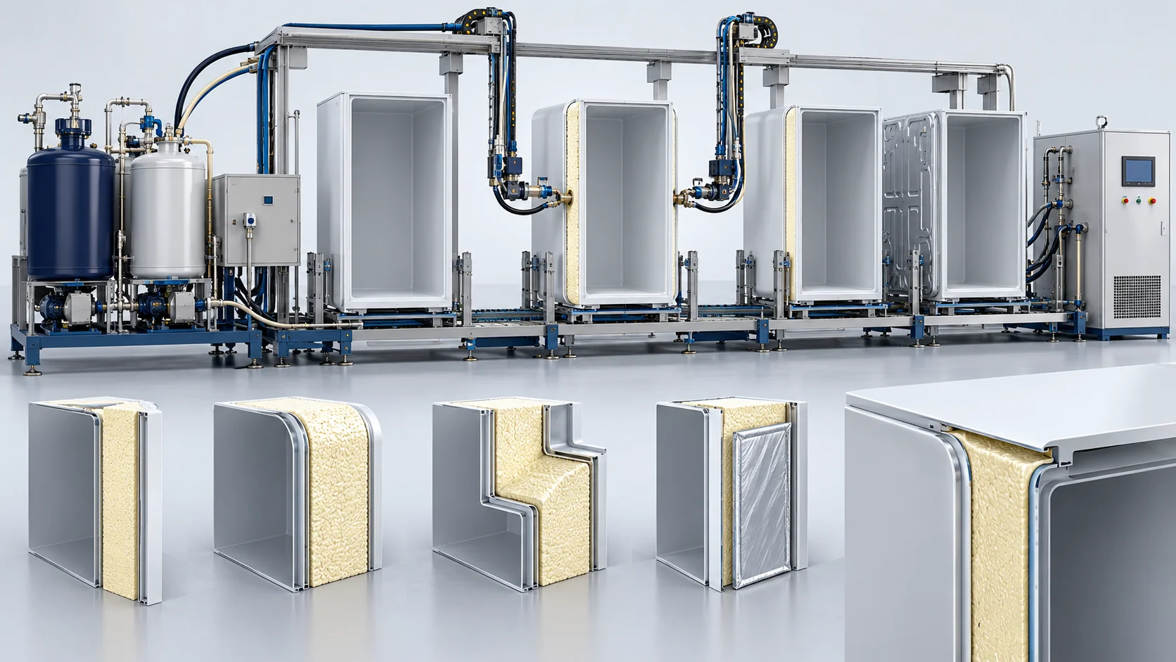 Commercial Freezer Foaming Upgrade Project in China