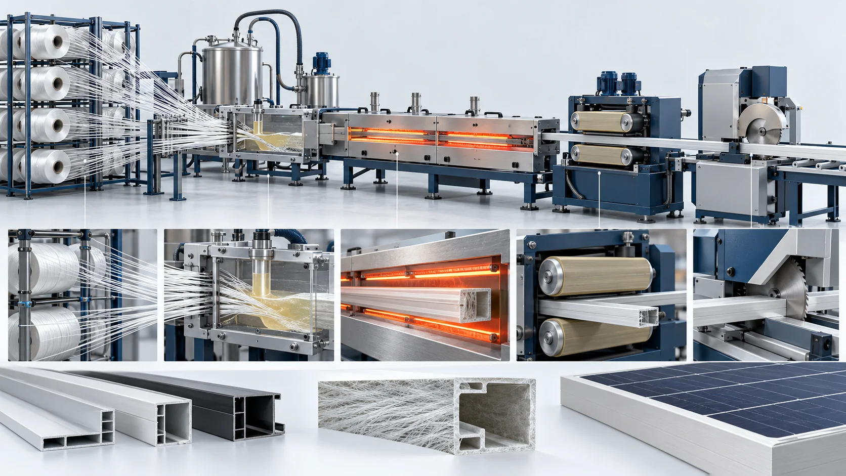 Composite Solar Frame Turnkey Plant