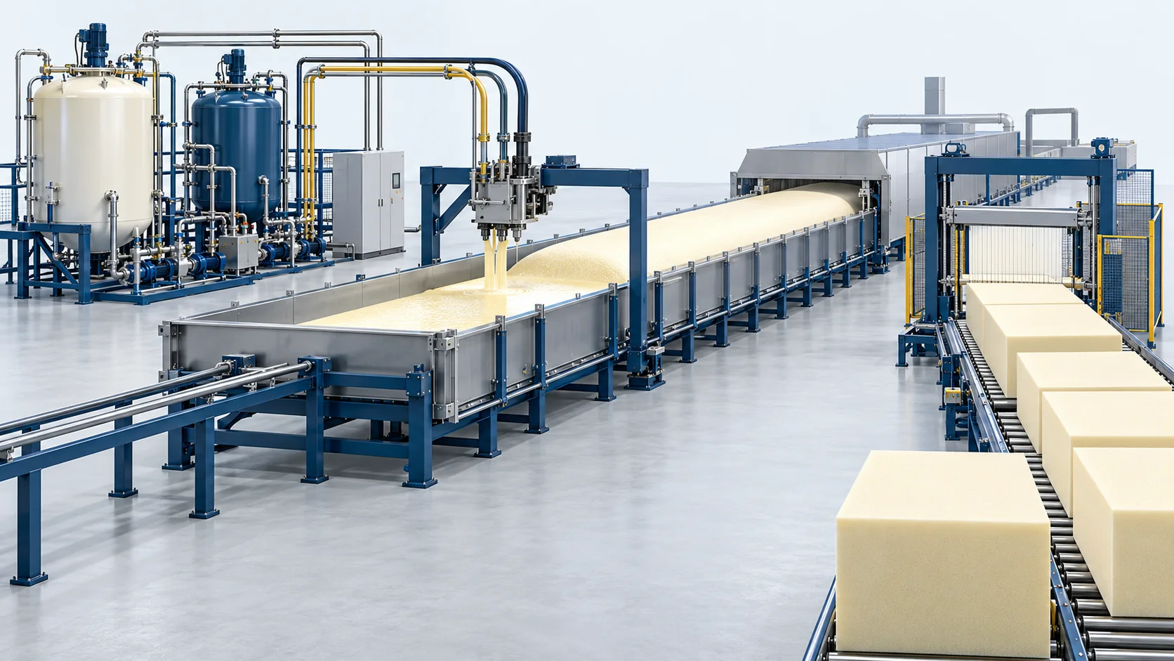 Continuous Slabstock Foaming Line | Foam Blocks