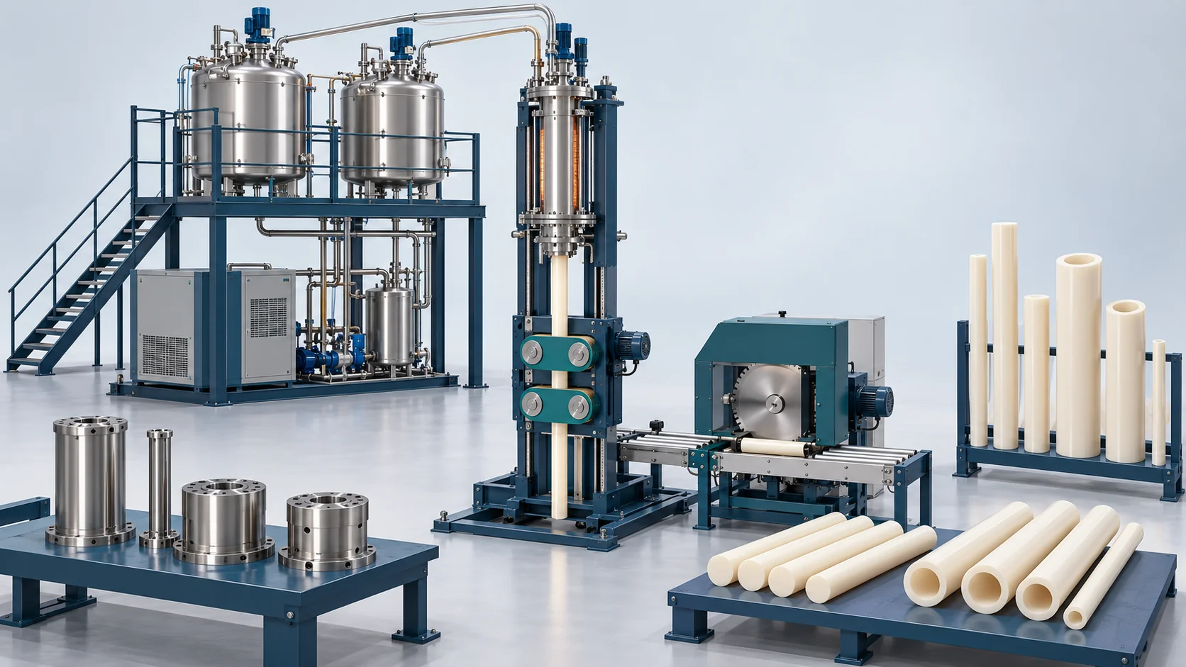 Continuous MC Nylon Rod Casting Solution Banner background