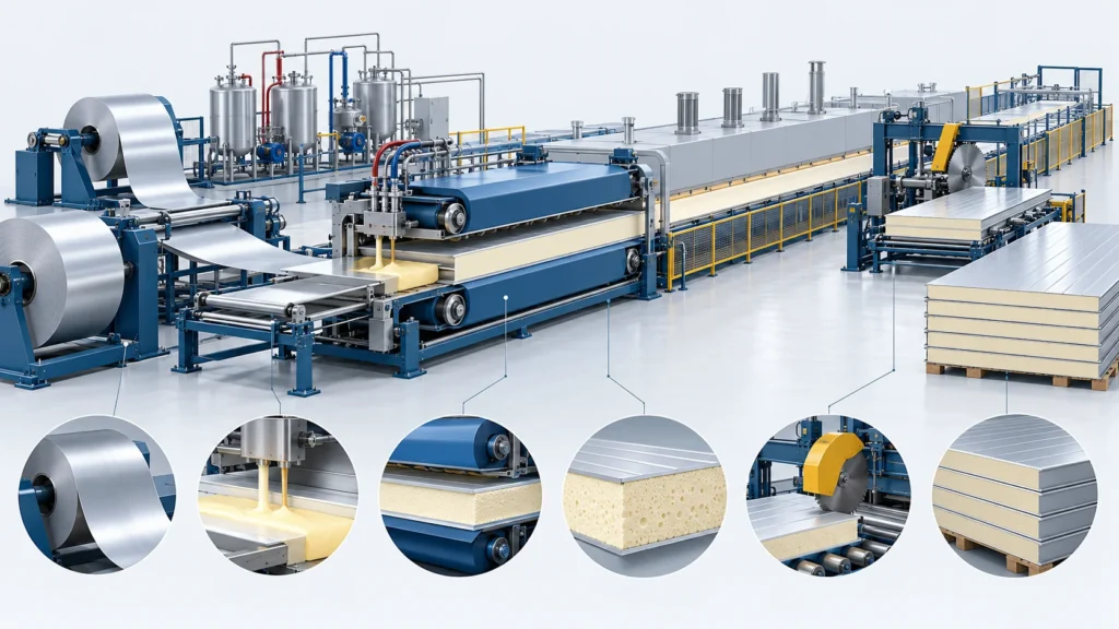Continuous PIR Sandwich Panel Line | Insulation Panels