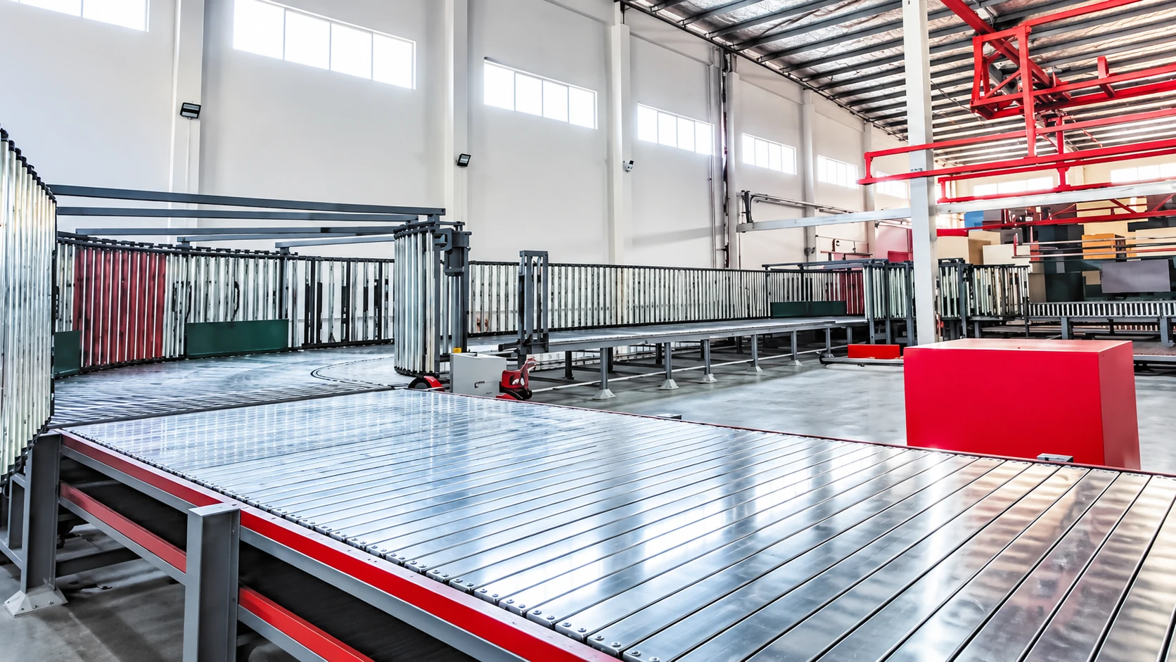 Foam Block Turning Conveyor Solution Banner background