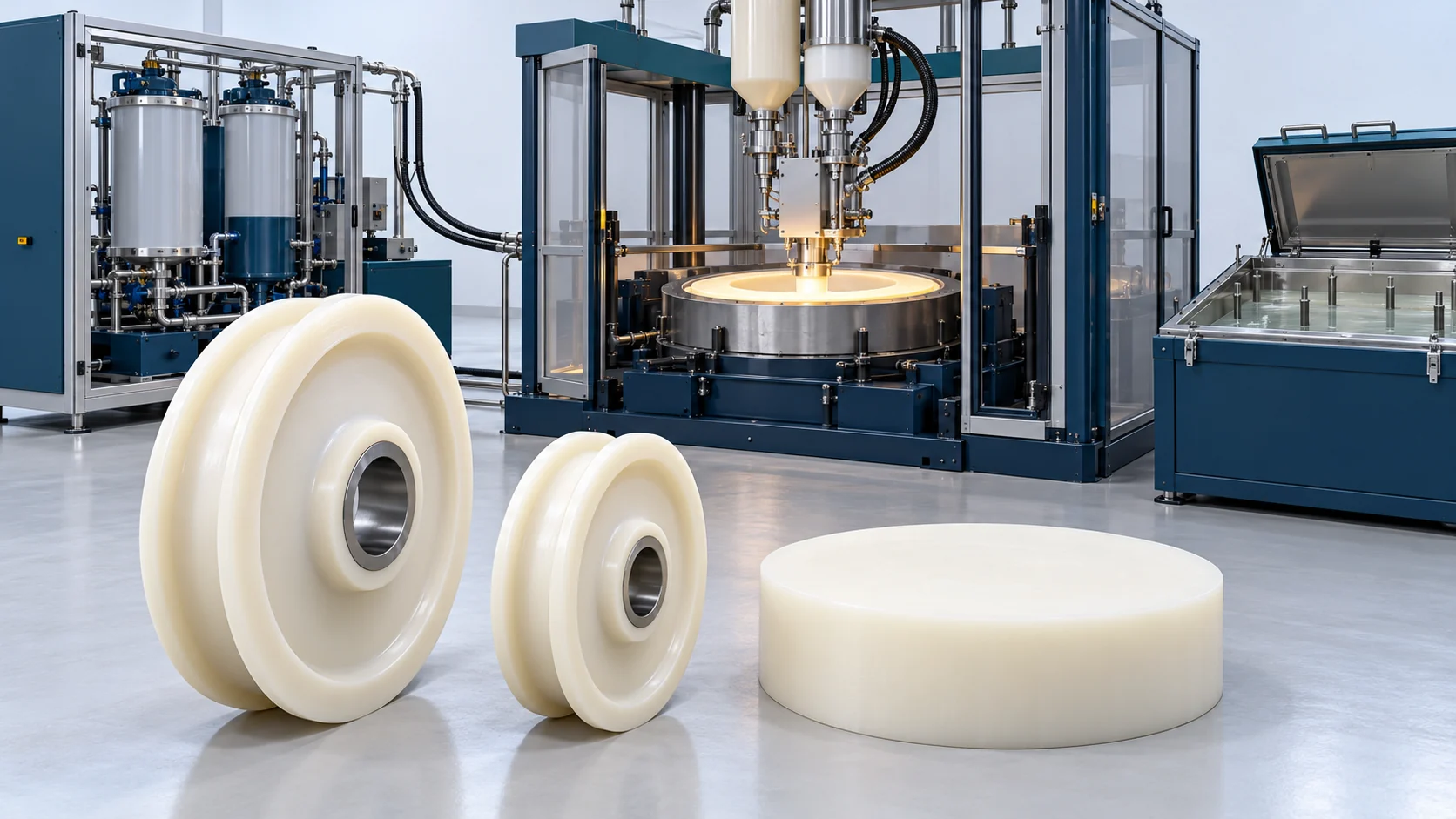 Crane Nylon Sheave Centrifugal Casting Line Project in China