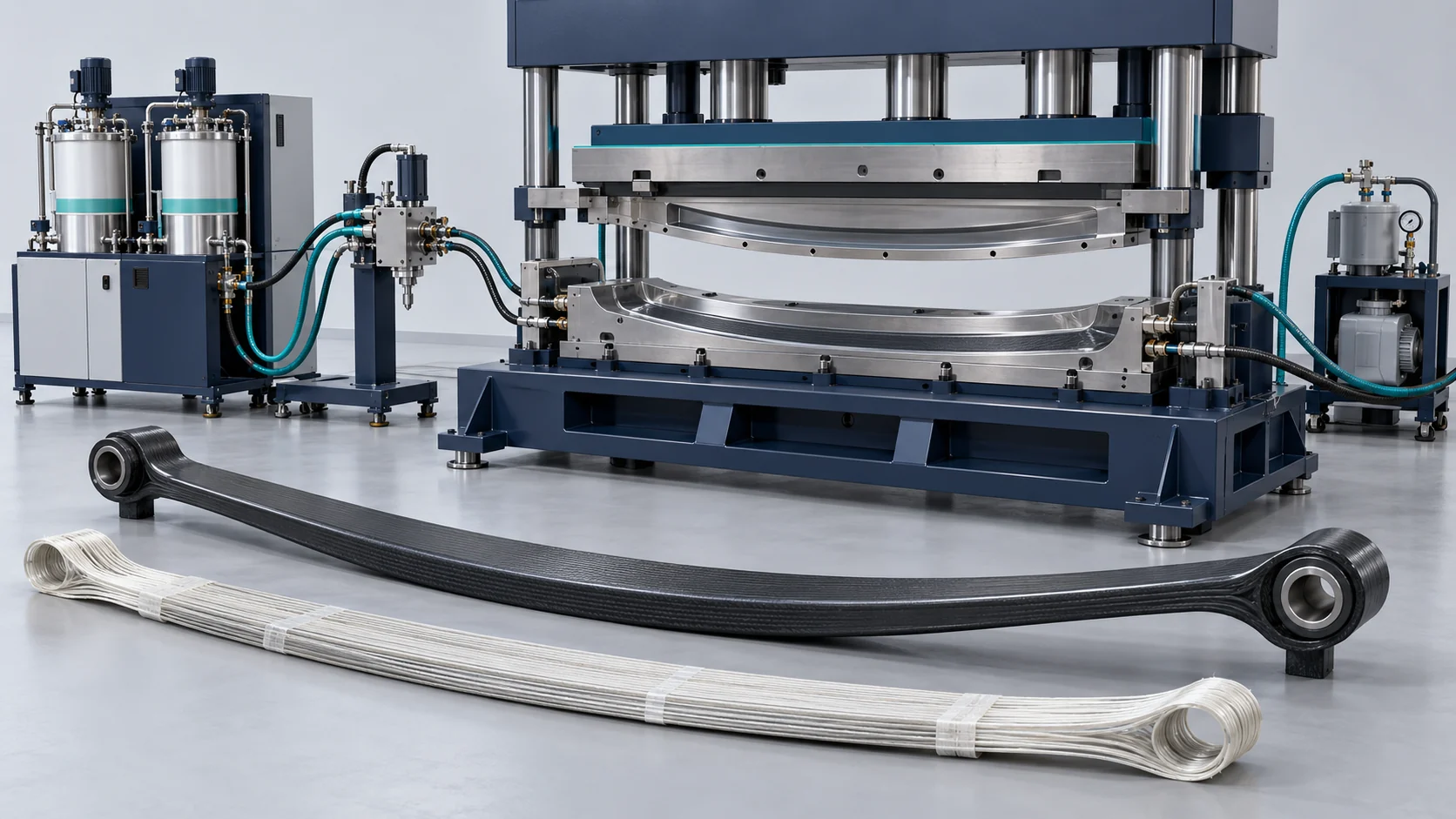 Heavy-Duty Composite Leaf Spring HP-RTM Line Project in China