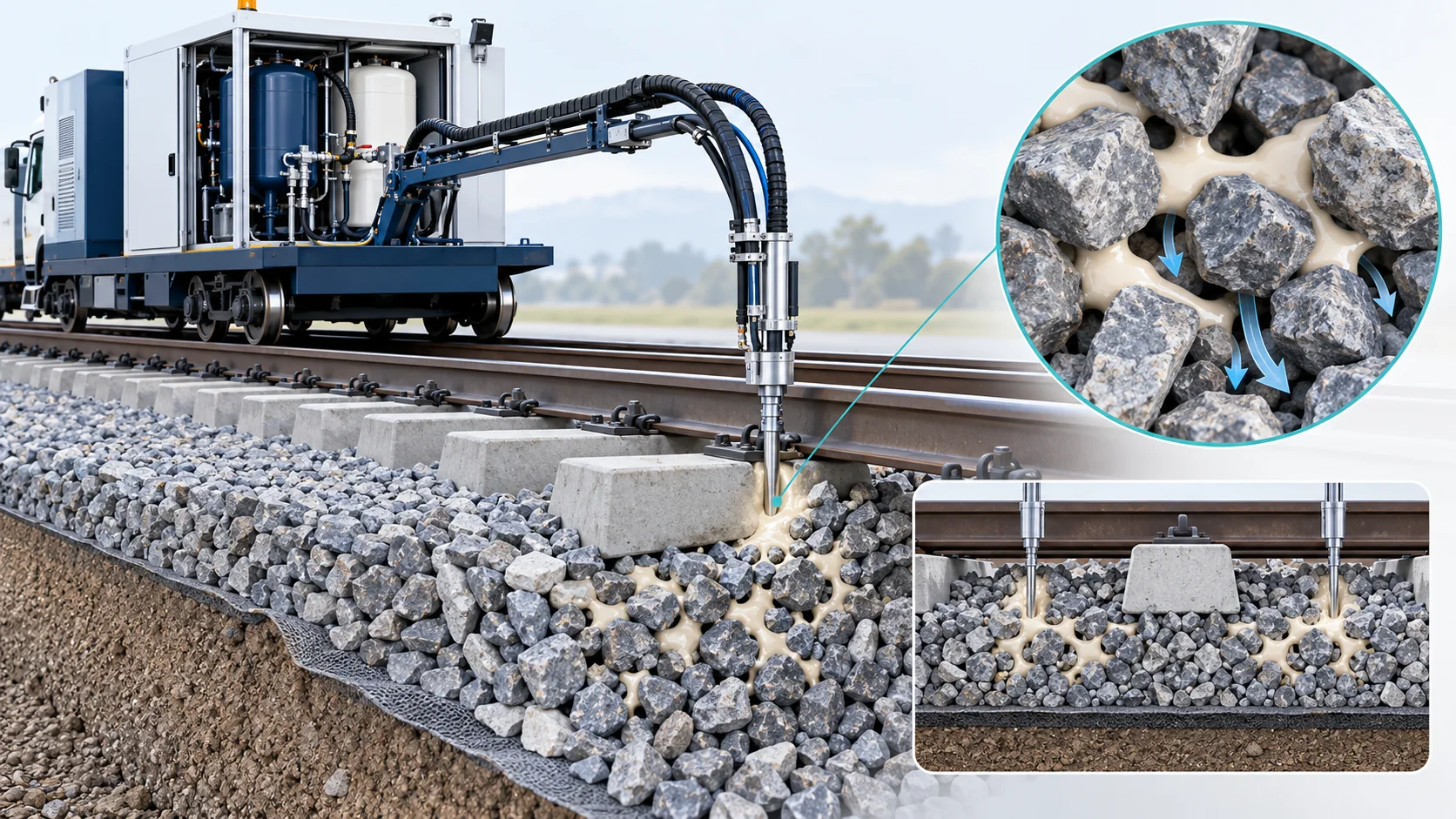 Heavy-Haul Ballast Consolidation Solution Banner background