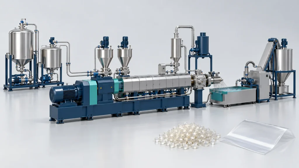 TPU Reactive Extrusion Line | Blown-Film Grades