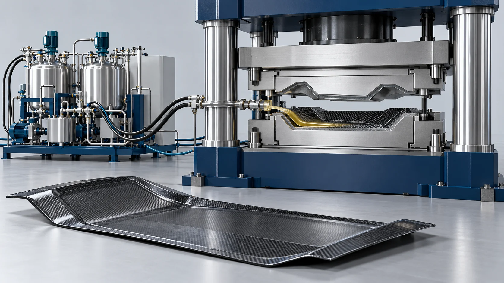 High-Pressure Compression RTM Production Solution Banner background
