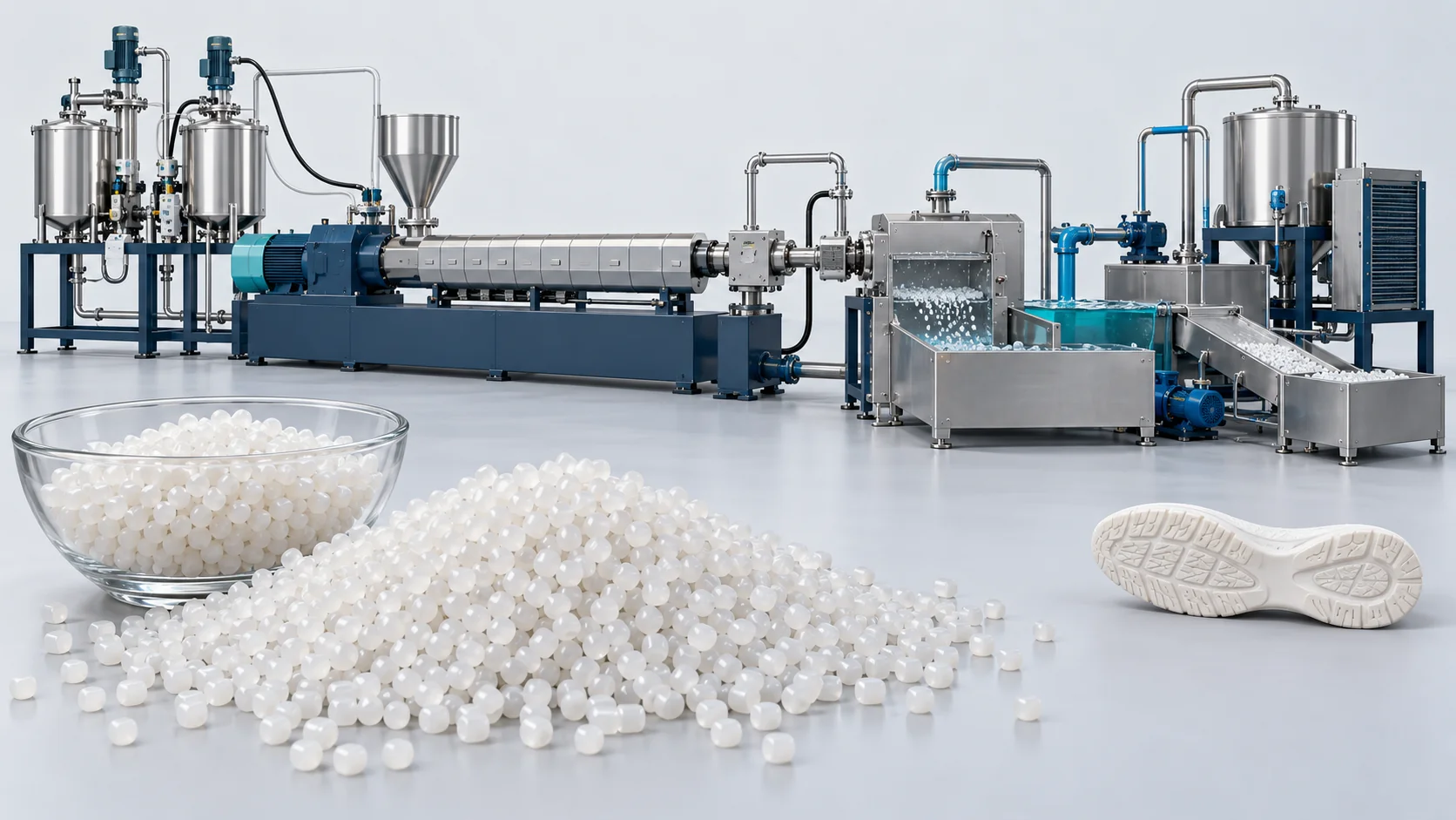High-Rebound ETPU Popcorn Bead Line Project in China