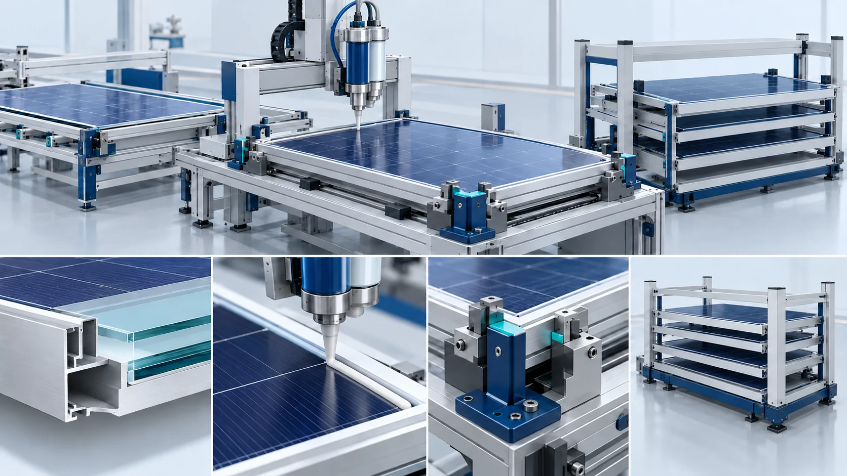 HJT Module Frame Structural Grouting Solution Banner background