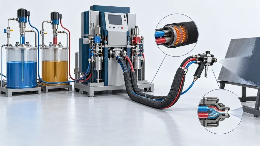 Hydraulic Polyurea Spray Machine | Protective Coatings