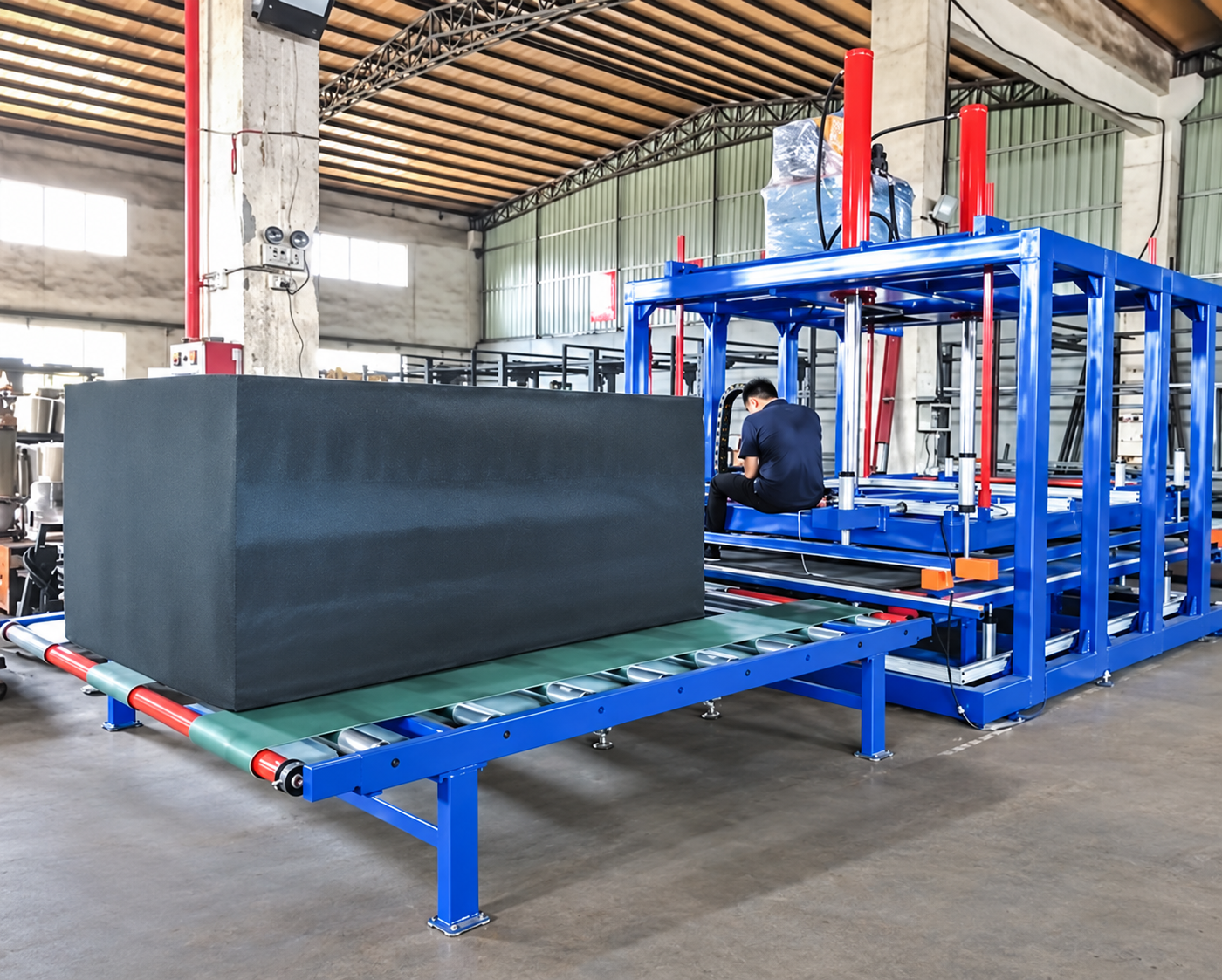 Mattress Compression and Sealing Machine — equipment photograph