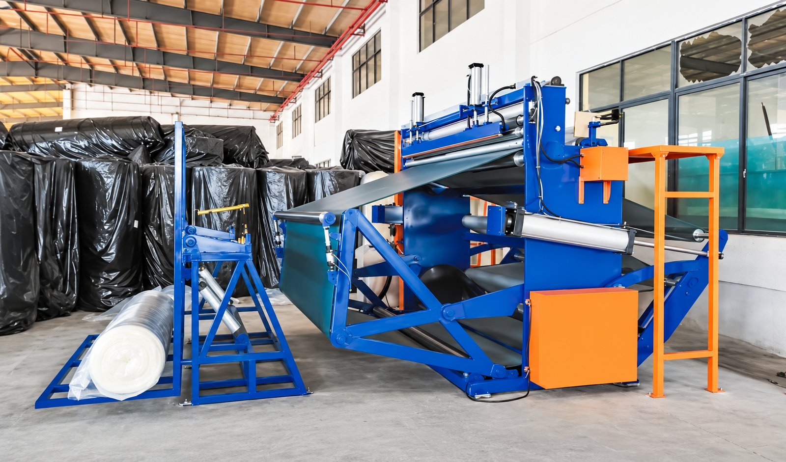 Foam Roll Compression Packaging Machine — equipment photograph