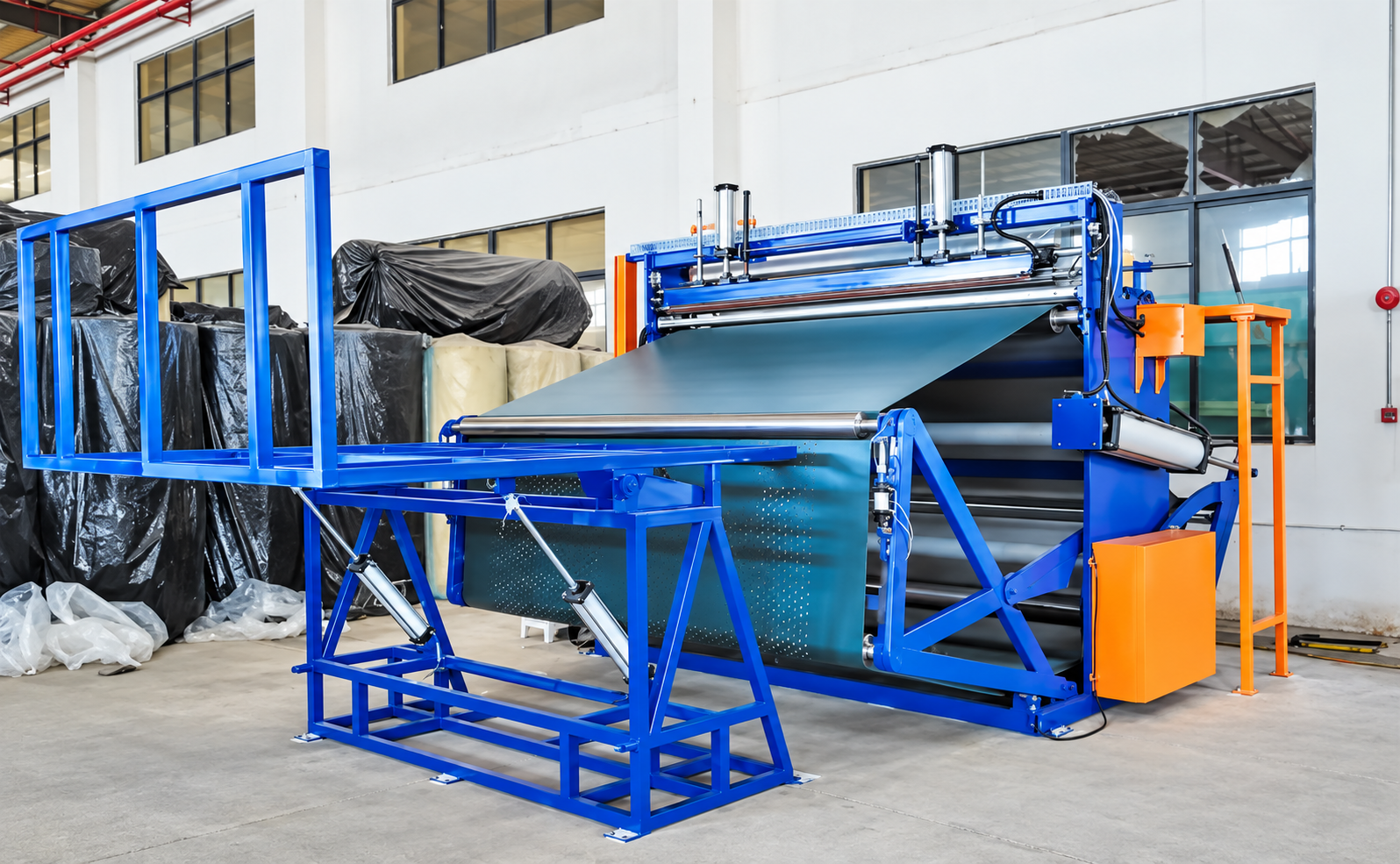 Foam Roll Compression Packaging Machine — equipment photograph