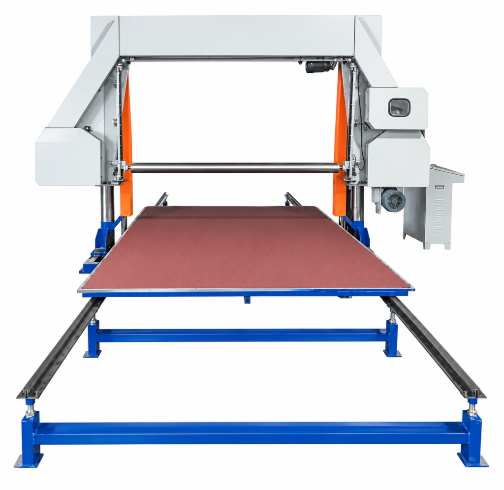 Horizontal Foam Block Slicer | Flexible Foam Sheets