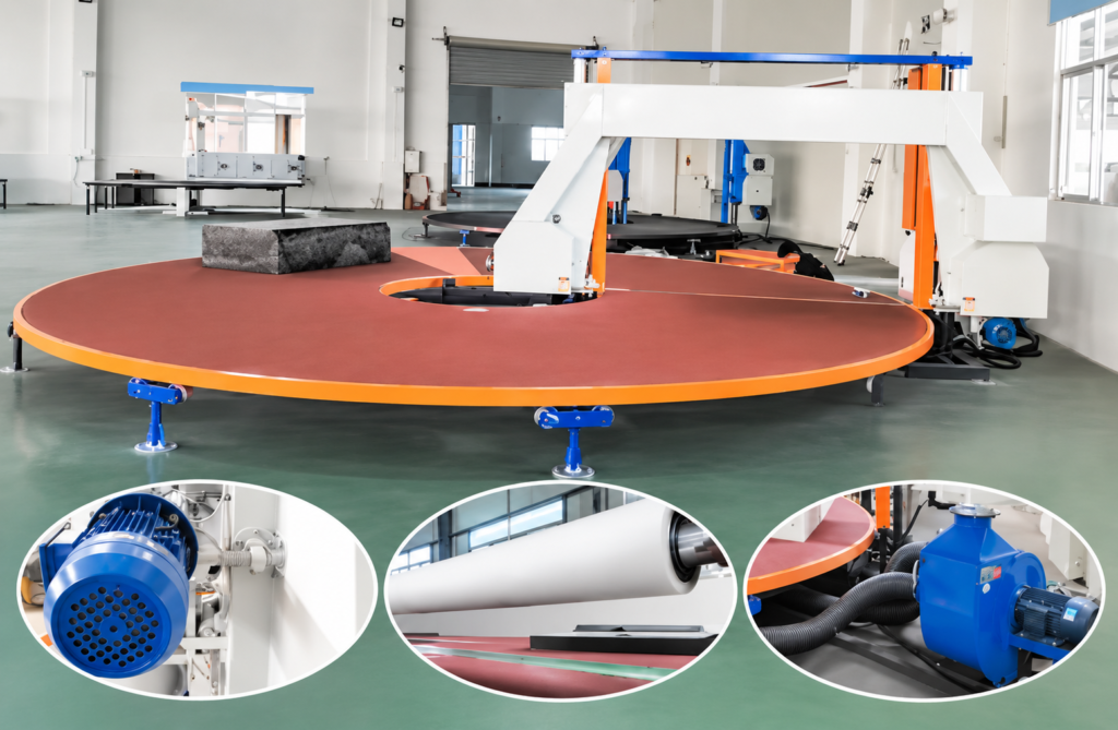 Carousel Horizontal Foam Slicer | Multiple Foam Blocks