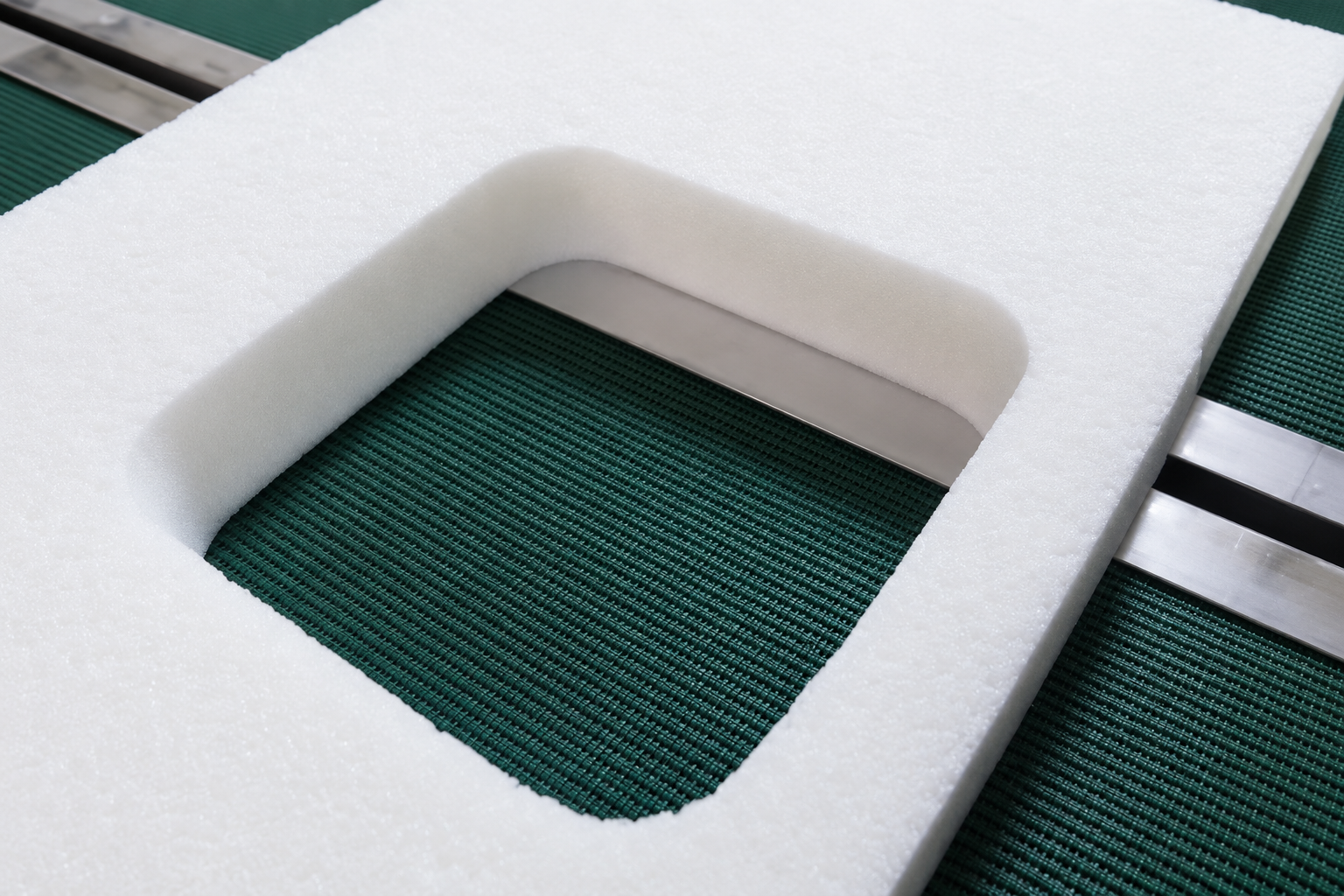 Vertical Blade CNC Foam Contour Cutter — foam application example