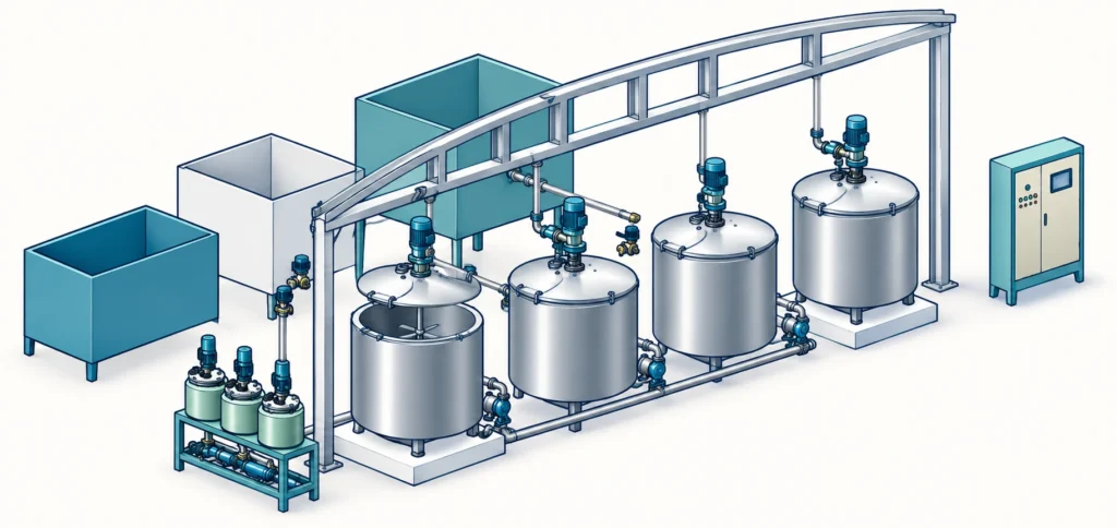 Concept illustration: Impregnation Material Preparation Project
