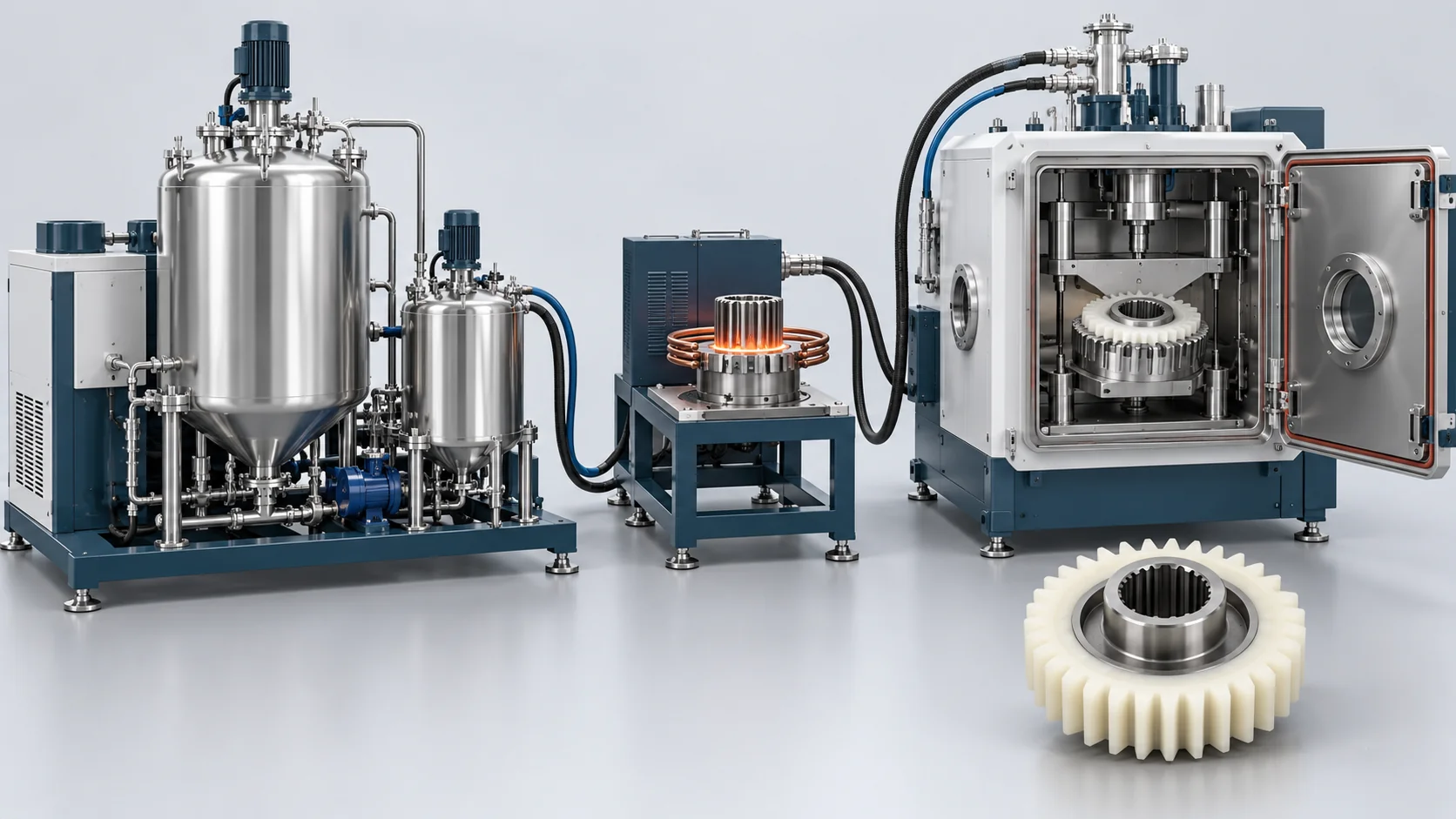 In-Situ Induction Preheated Casting for Heavy Metal-Core MC Nylon Gears