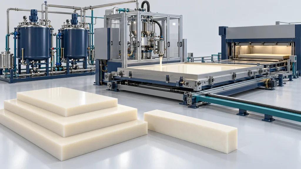 Concept illustration of automated Cast Nylon Plates