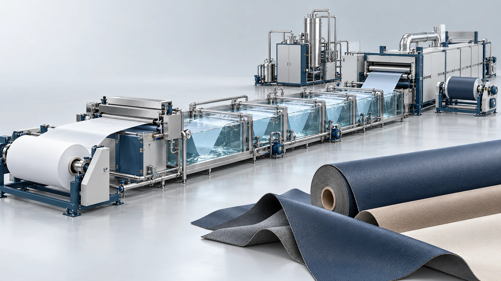 Wet-Process PU Synthetic Leather Production Solution Banner background
