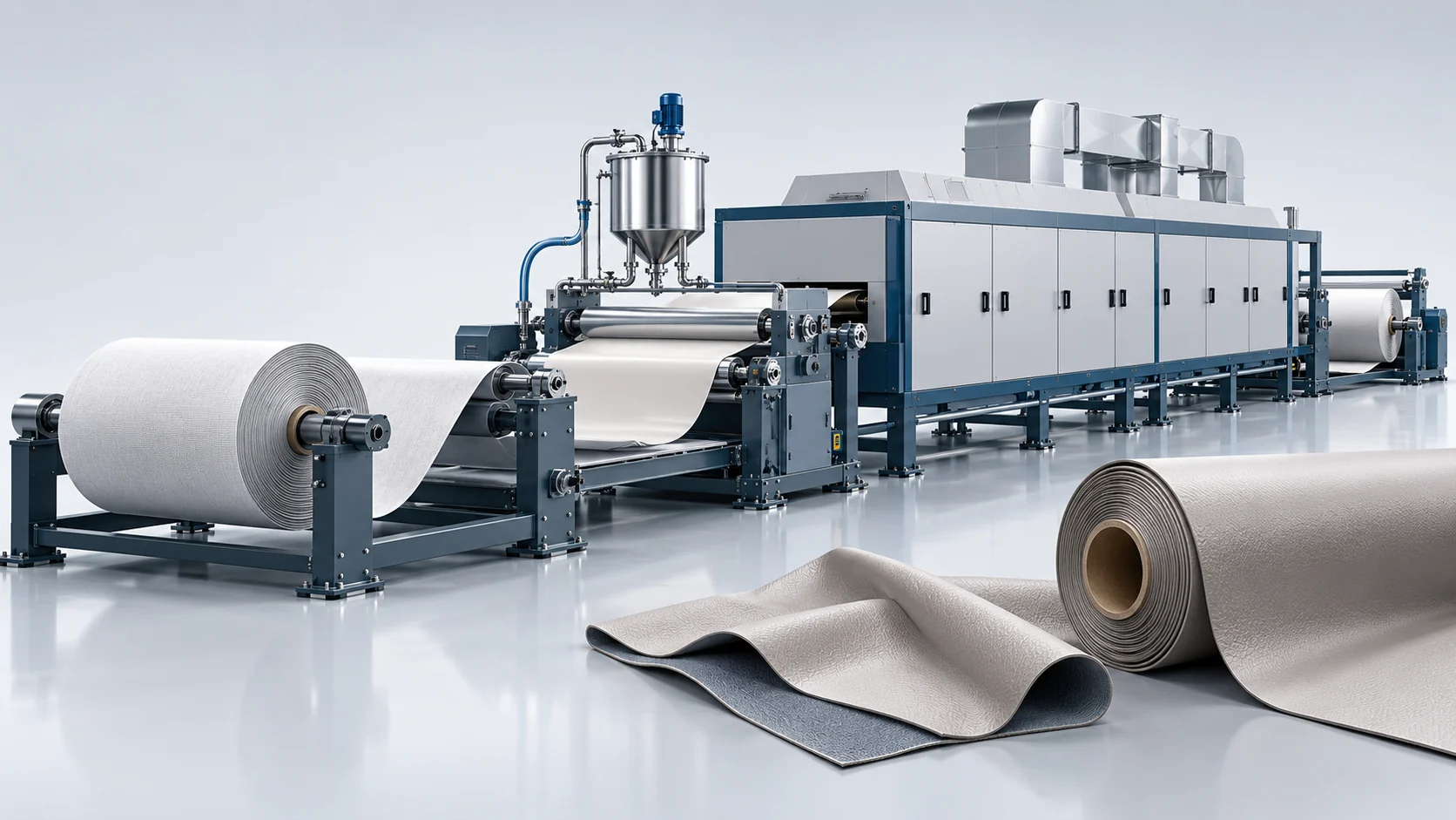 Water-Based PU Synthetic Leather Production Solution Banner background