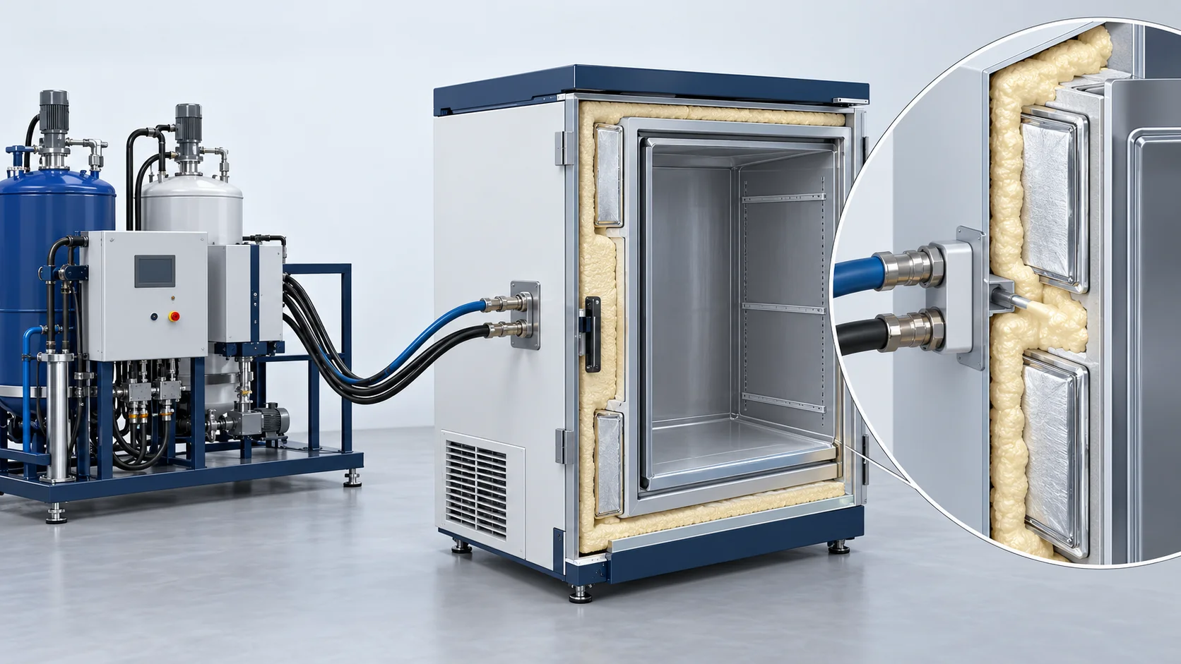 Medical Freezer VIP and PU Foaming Project in China