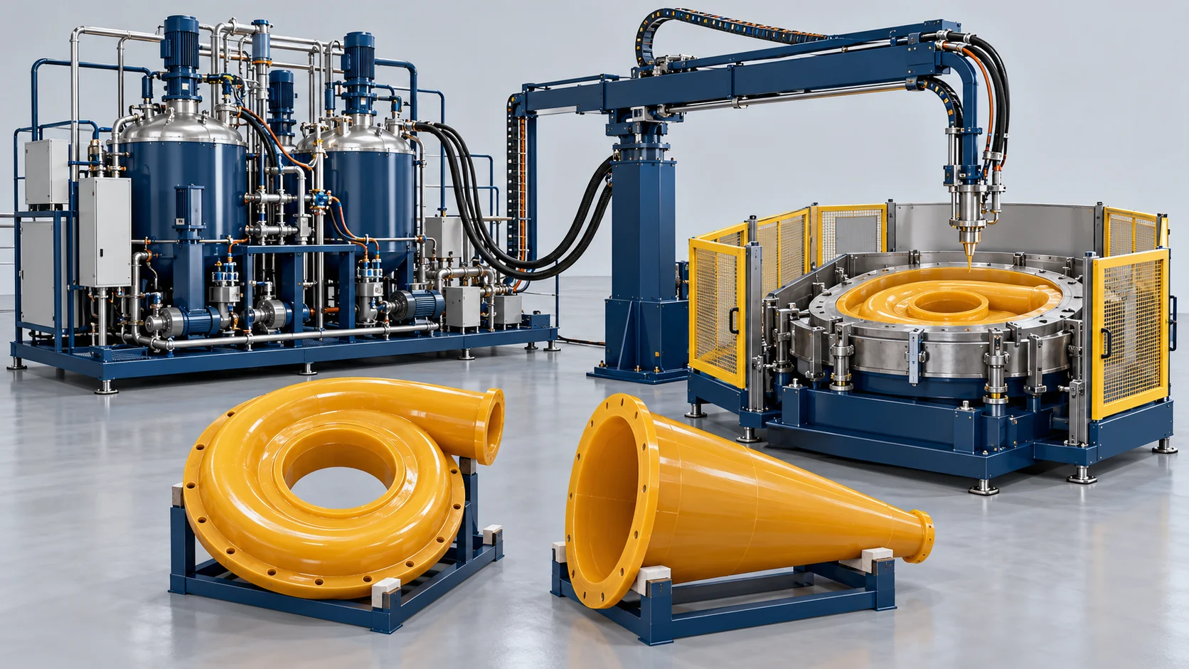 Slurry Pump and Cyclone Liner Casting Solution Banner background
