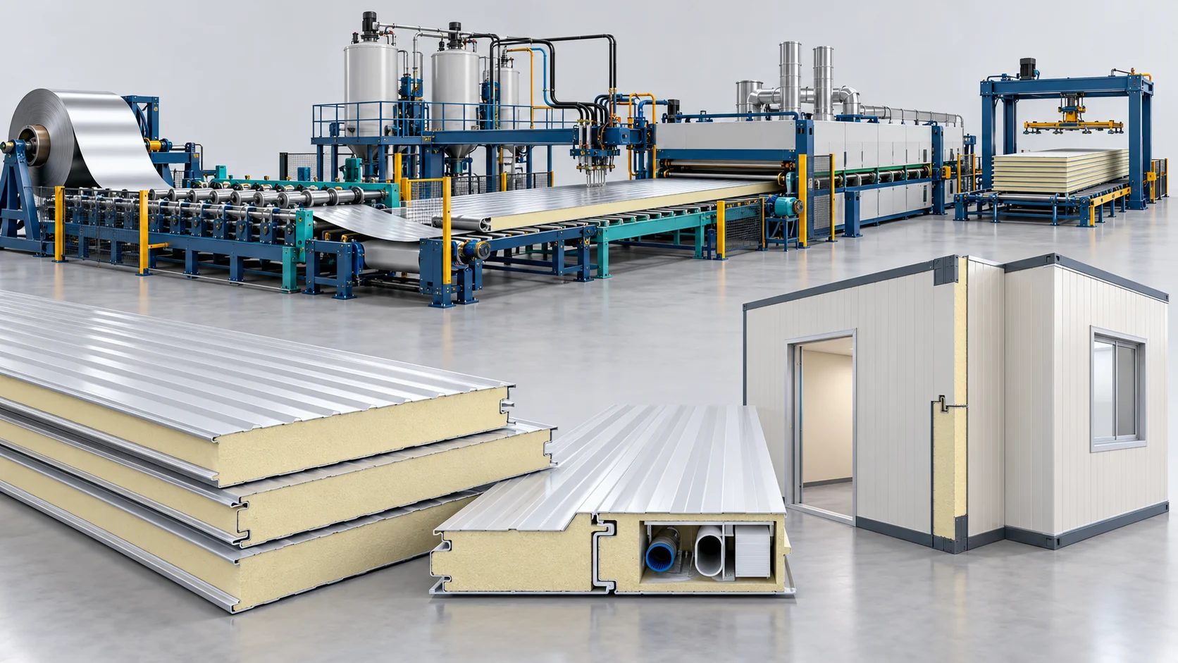 Modular Housing Sandwich Panel Line Project in Morocco