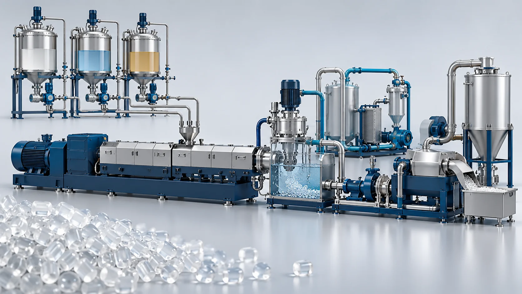 One-Step TPU Reaction and Pelletizing Solution Banner background
