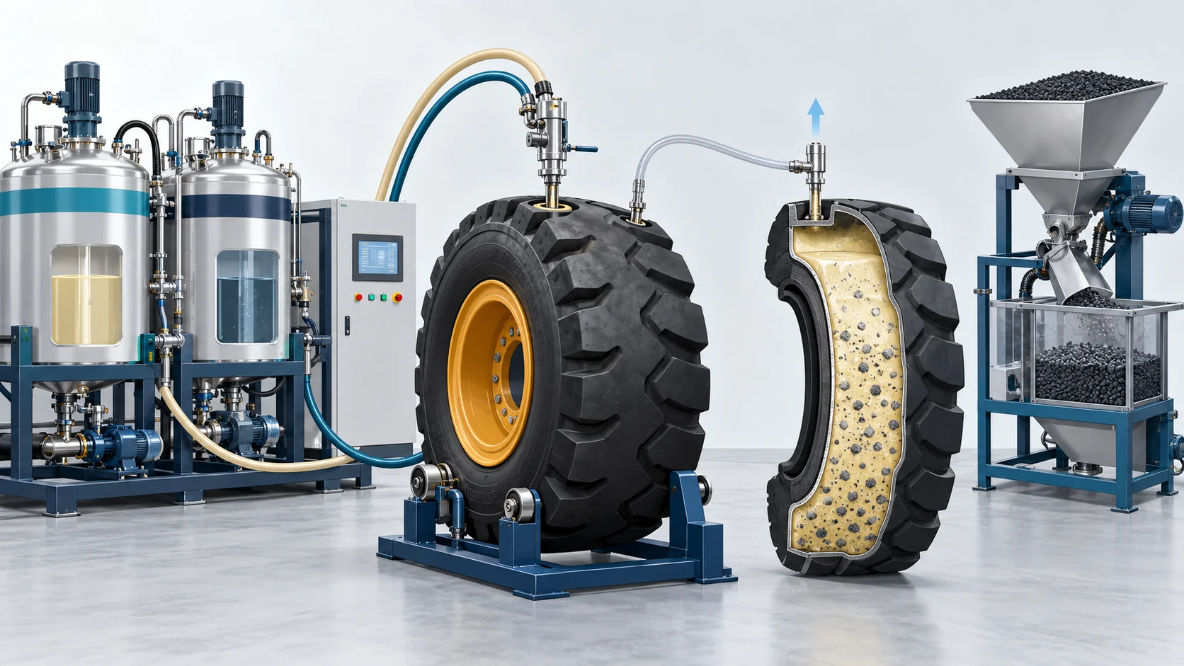 PU Tire Filling Turnkey Plant