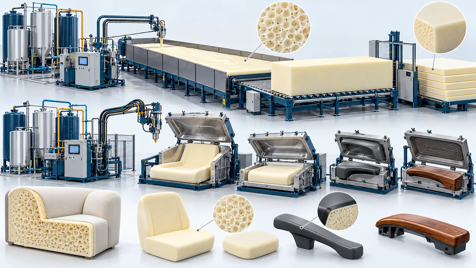 PU Furniture Manufacturing Turnkey Plant