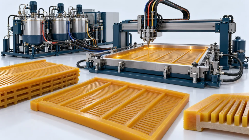 Concept illustration of cPU Mining Screen Casting Line Upgrade