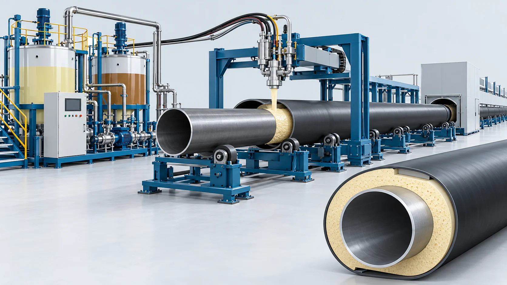 PU Pipe Insulation Turnkey Plant
