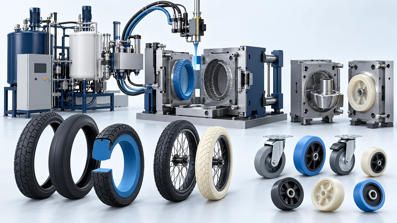 Solid PU Tire Manufacturing Turnkey Plant