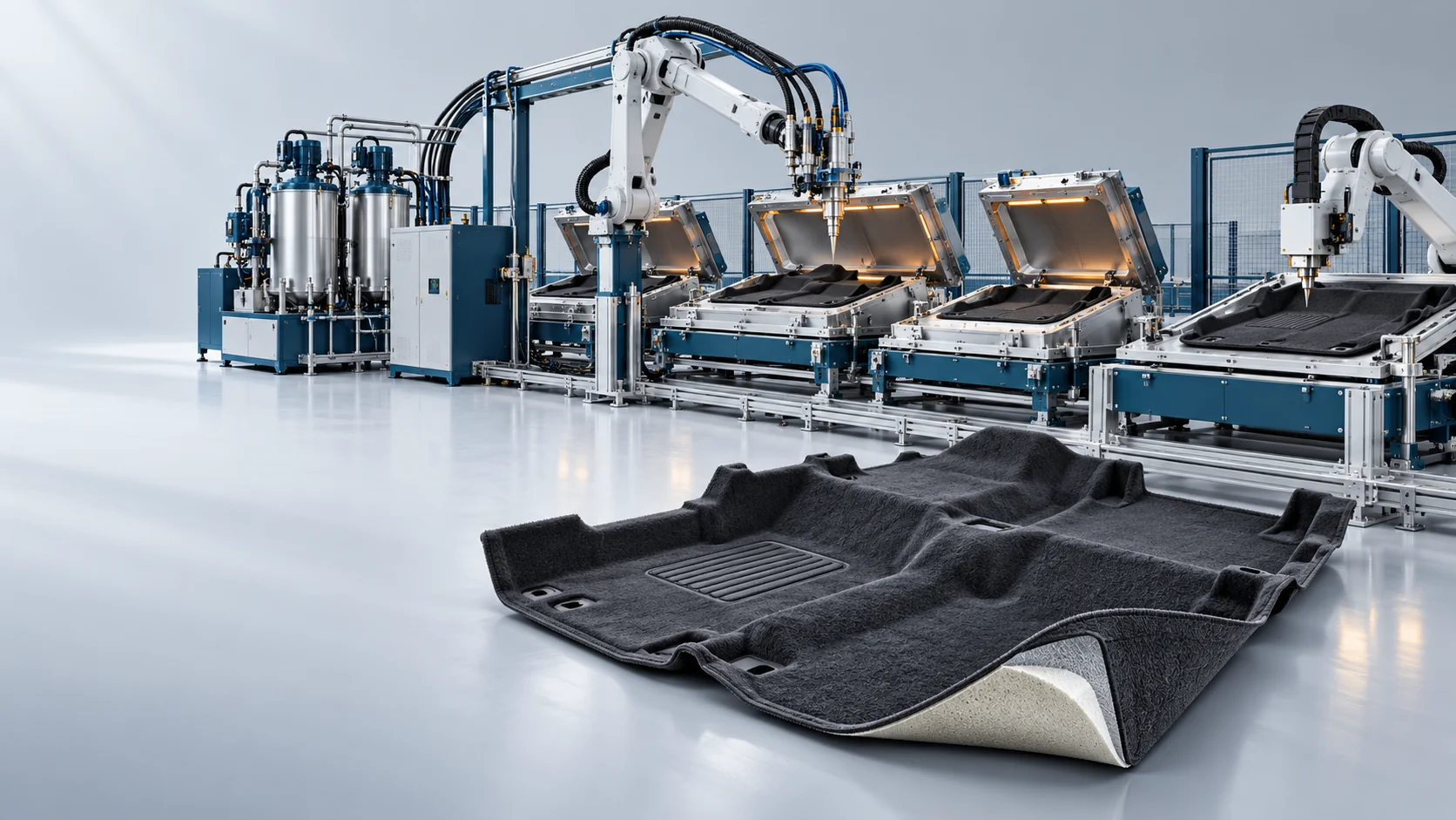 Automotive Carpet PU Foaming