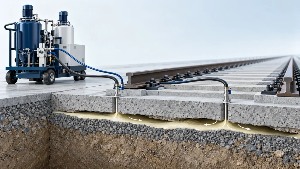 PU Grouting Machine | Railway Track Slabs