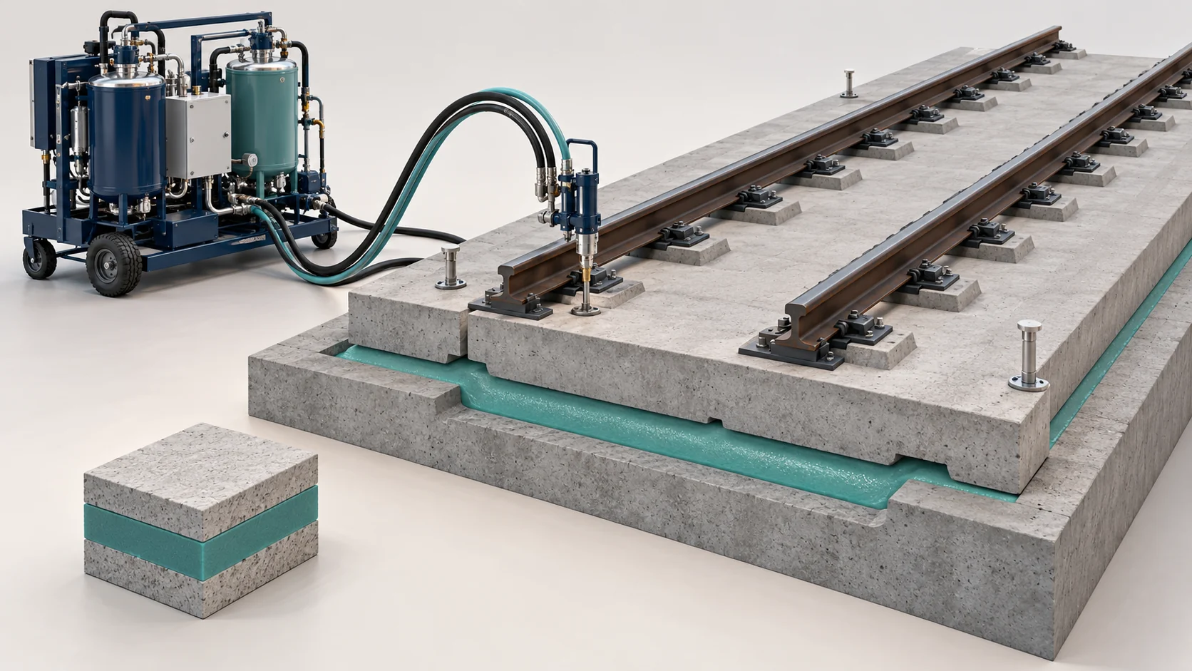 Rail Transit Polyurethane Damping Solution Banner background
