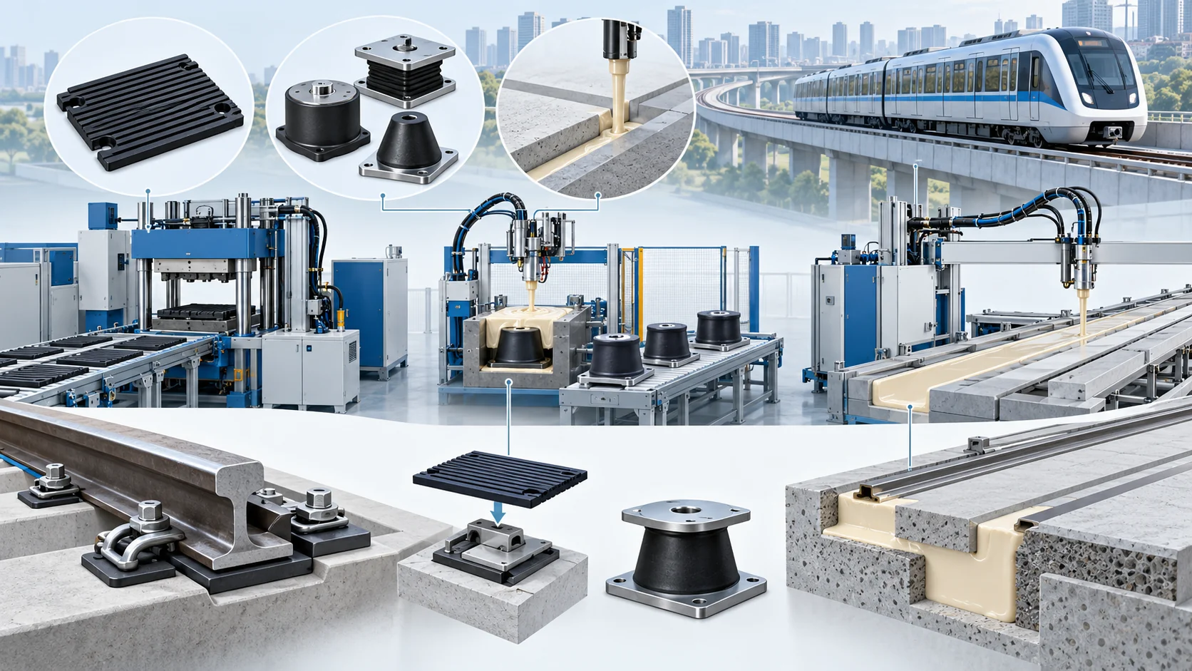 Rail Transportation PU Component Turnkey Plant