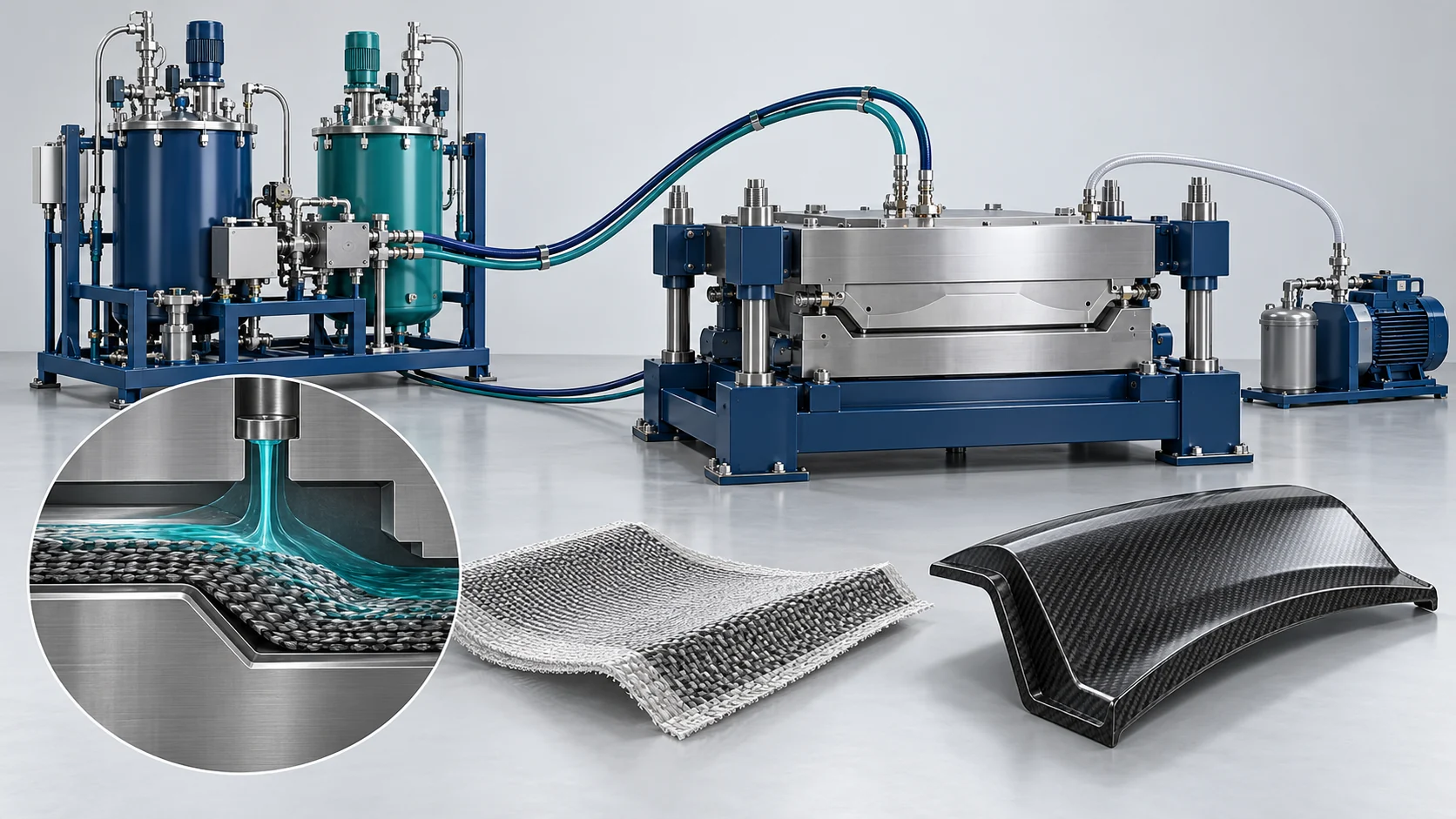 Resin Transfer Molding Production Solution Banner background