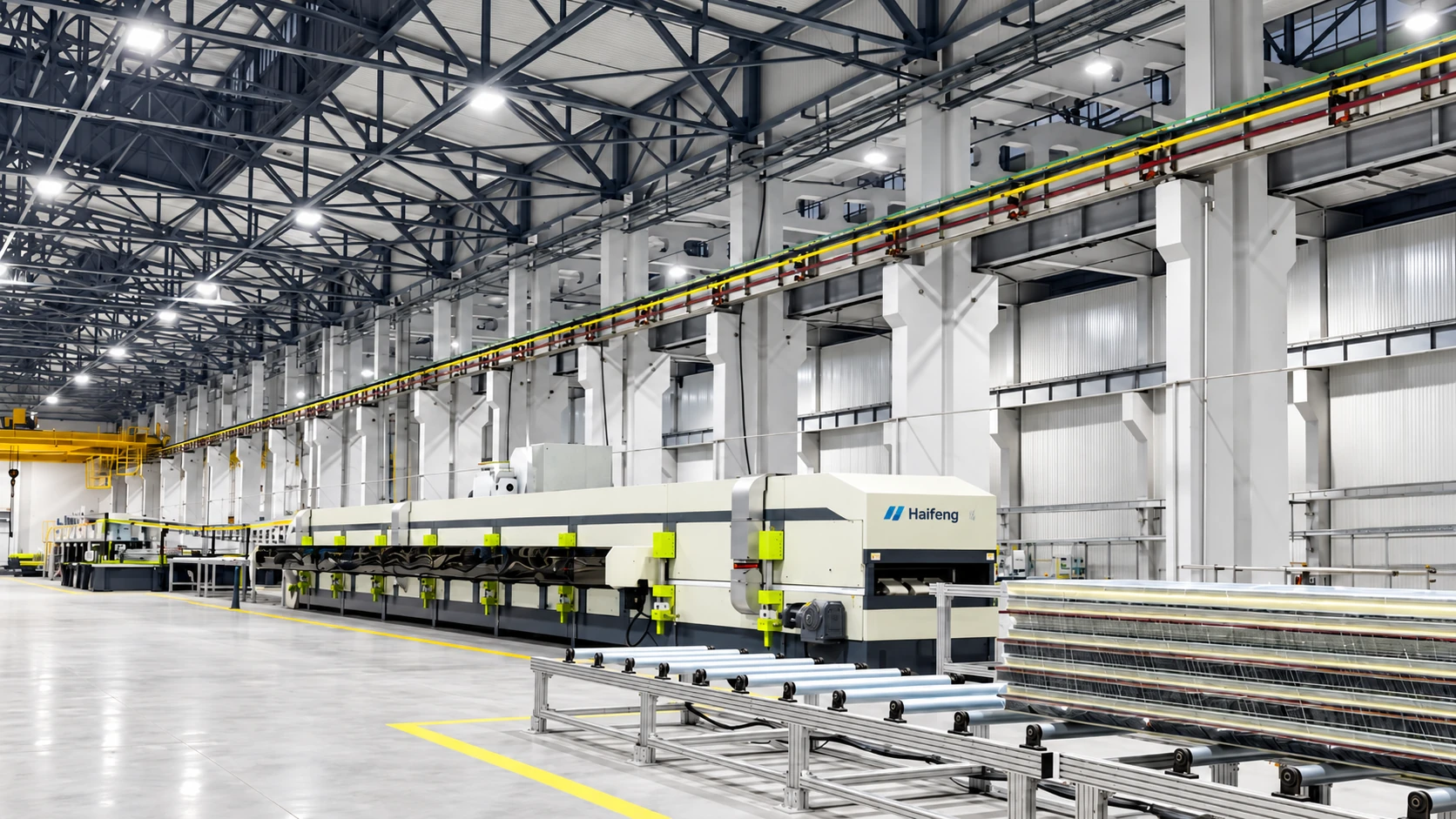 Industrial Building Sandwich Panel Production Solution Banner background